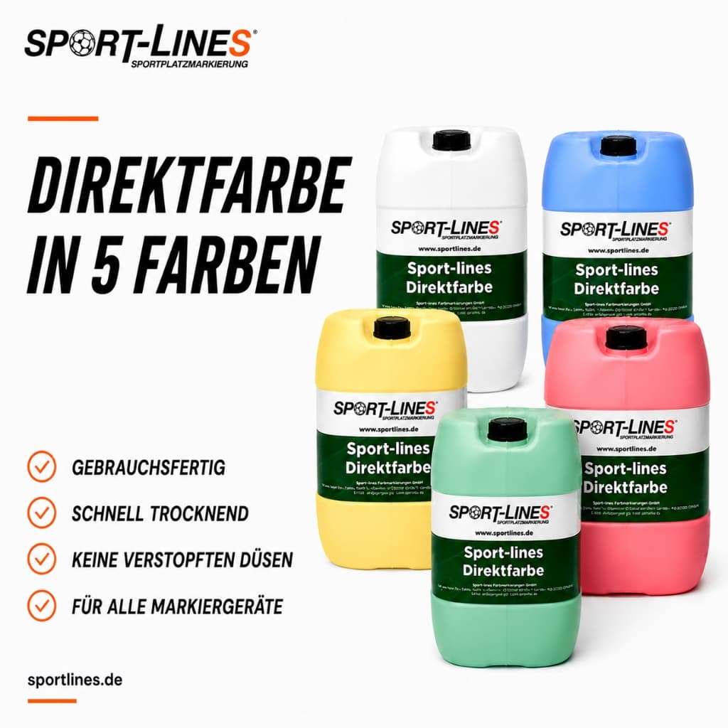 Direktfarbe für Sportplätze