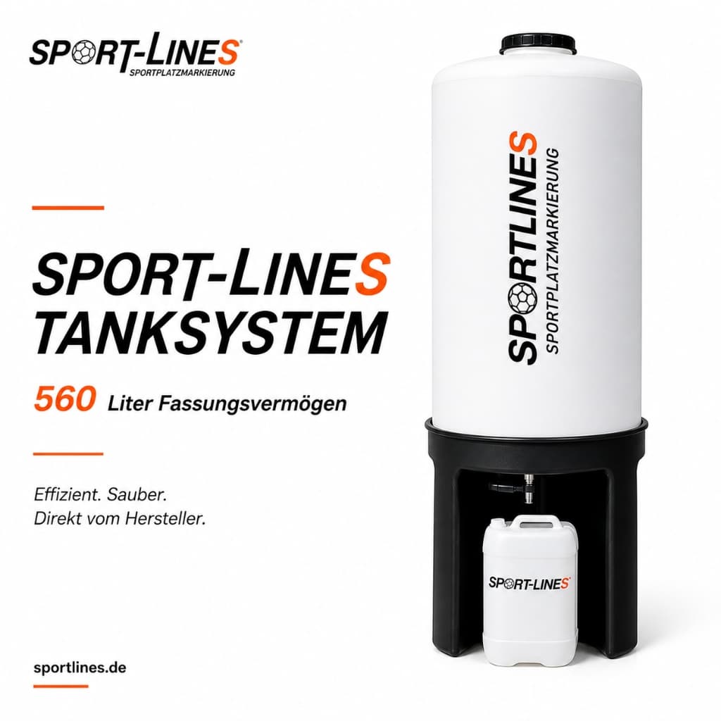 Nie wieder ohne Farbe dastehen: Das Sport-Lines Tanksystem